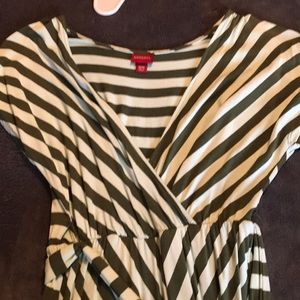 Merona green striped dress